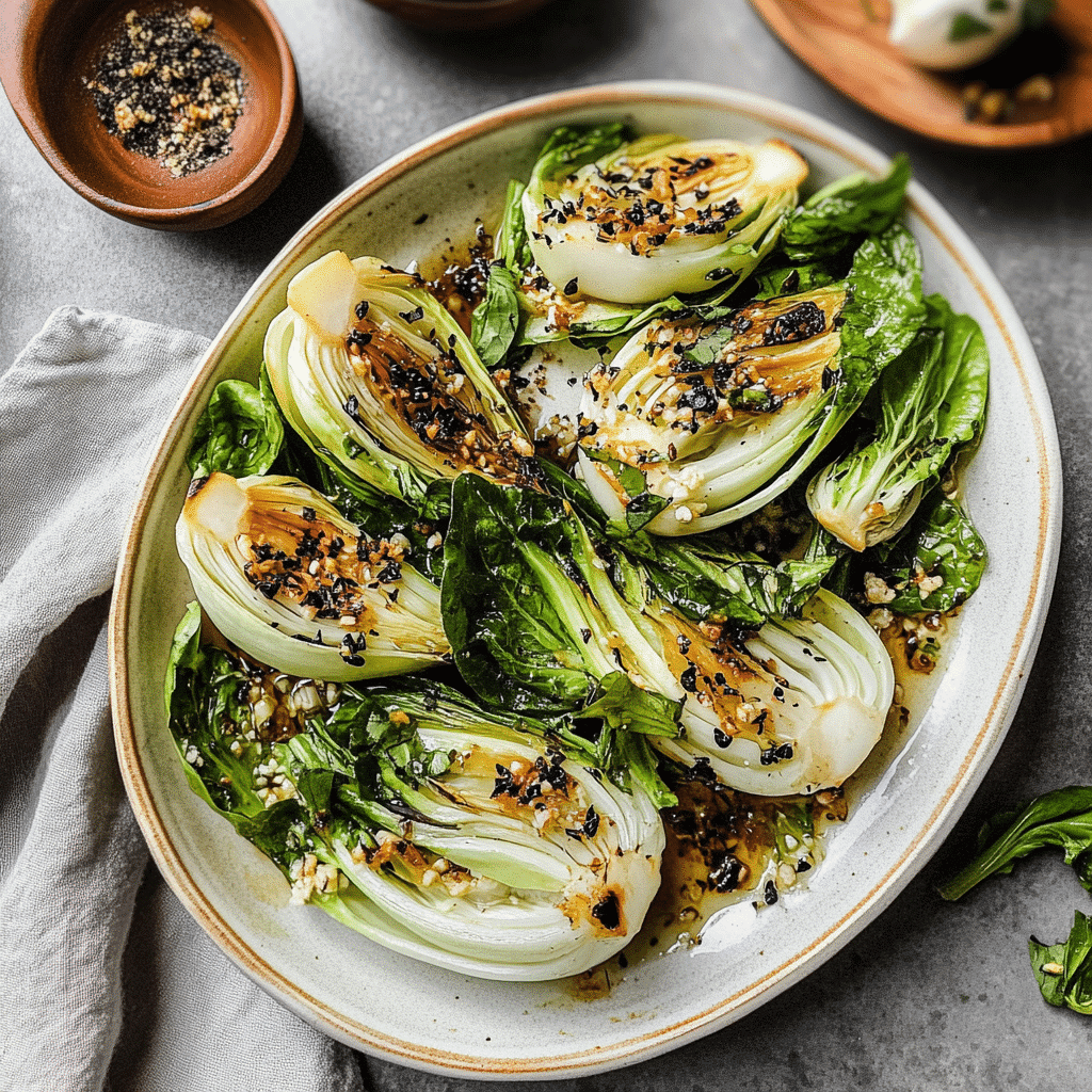 roasted bok choy