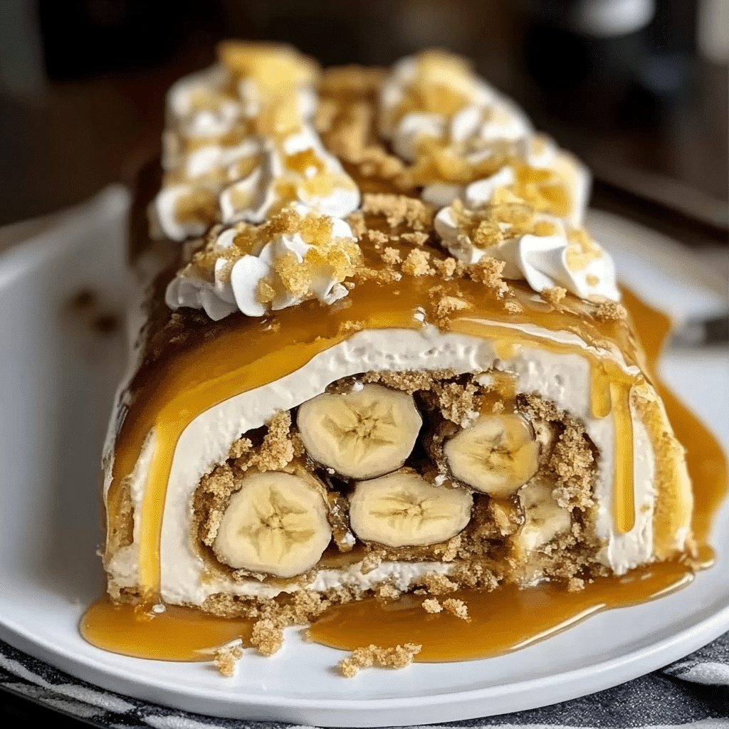 Banana Caramel Roulade