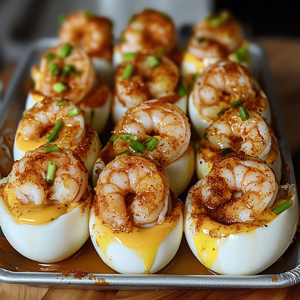 Cajun Shrimp Deviled Eggs