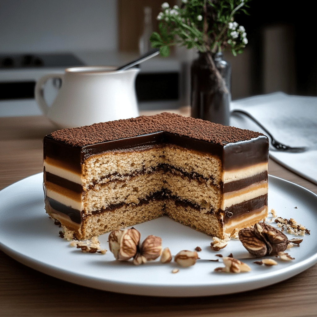 Cheat’s Opera Cake (Almond Coffee Cake)