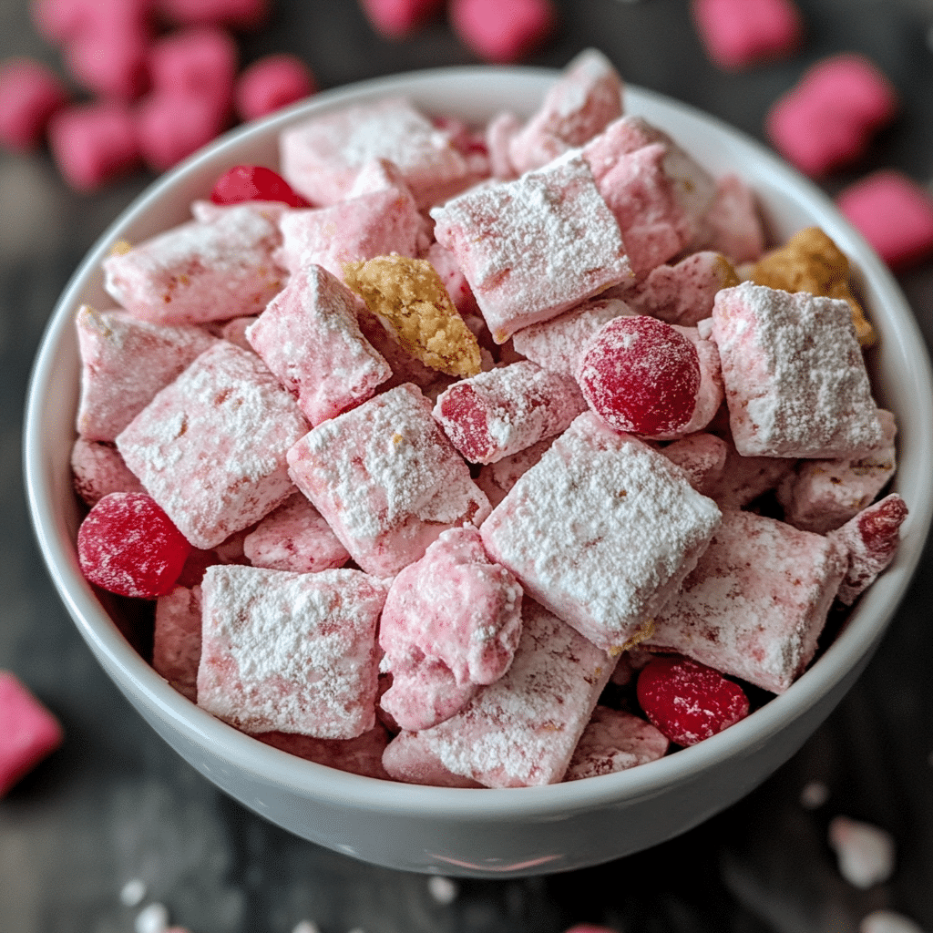 Cherry Cheesecake Puppy Chow