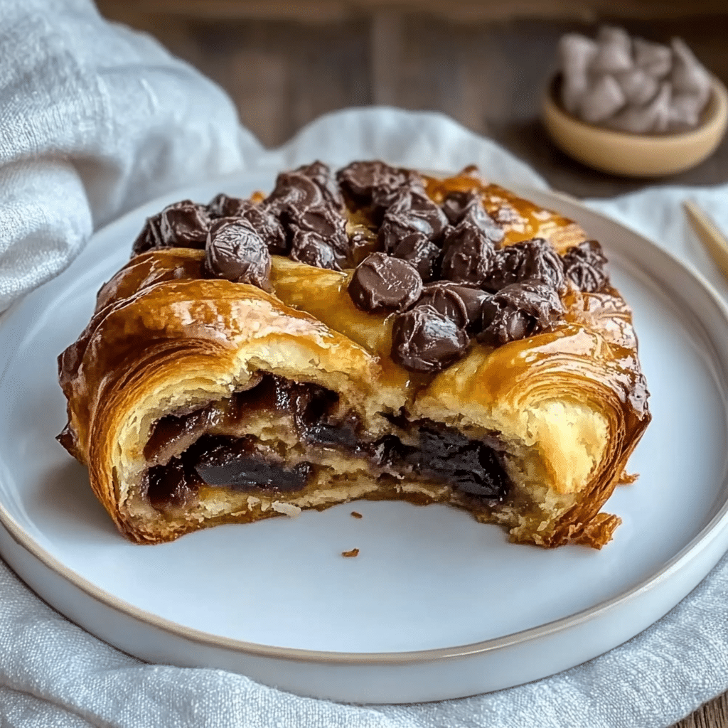 Chocolate Croissant Breakfast Bake