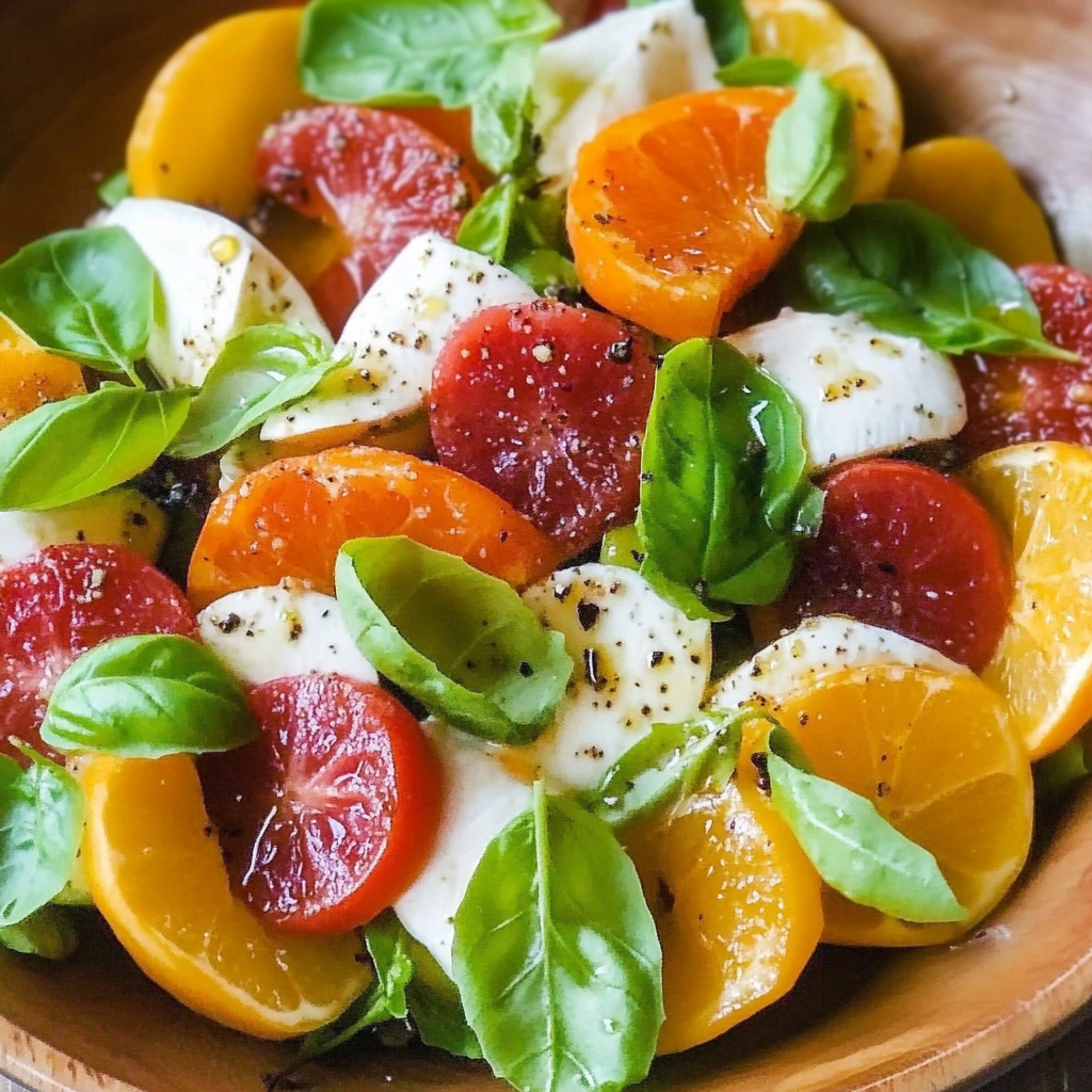 Citrus Caprese Salad with Honey Vinaigrette