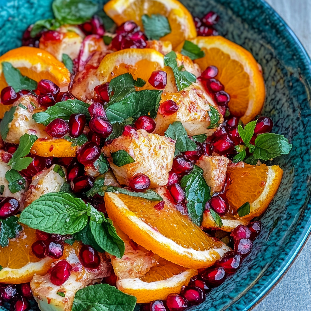 Easy Mediterranean Orange and Pomegranate Salad Recipe