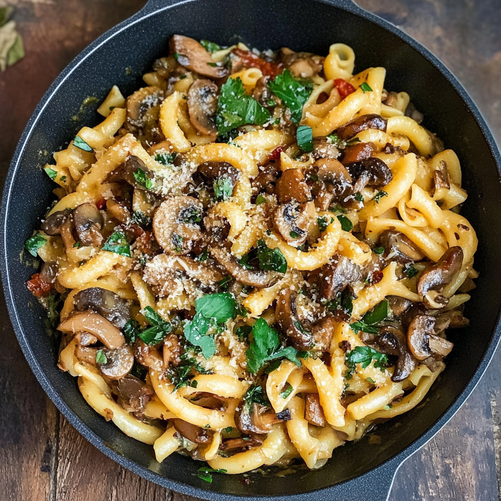 Mushroom pasta for mushroom lovers