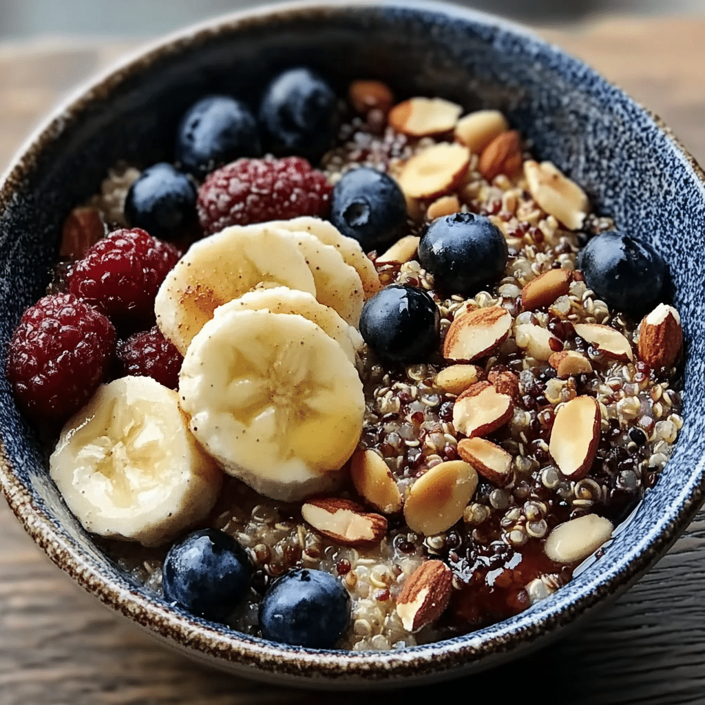 Nutty Quinoa Breakfast Bowl
