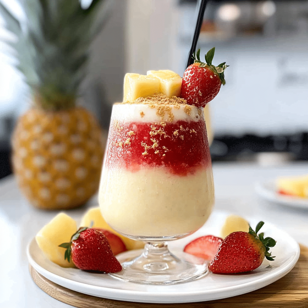 Strawberry Piña Colada Lava Flow
