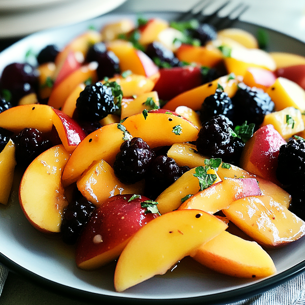 Summer Peach Fruit Salad