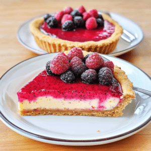 Dragon Fruit Cheesecake Tart
