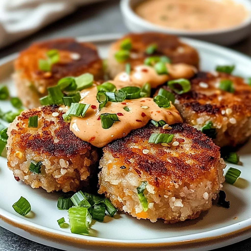 Asian Tuna Cakes with Spicy Mayo