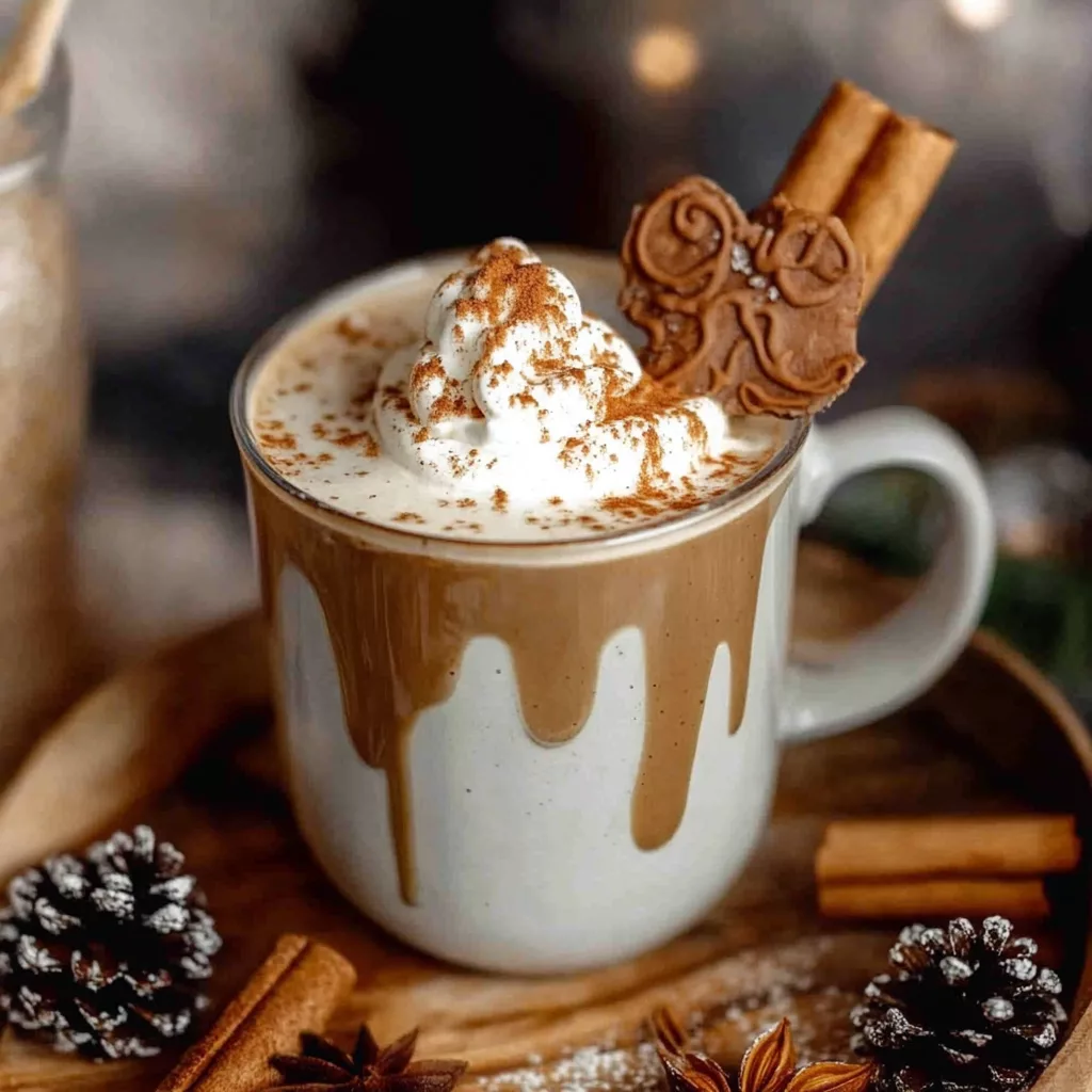 Gingerbread Oatmilk Chai Tea Latte