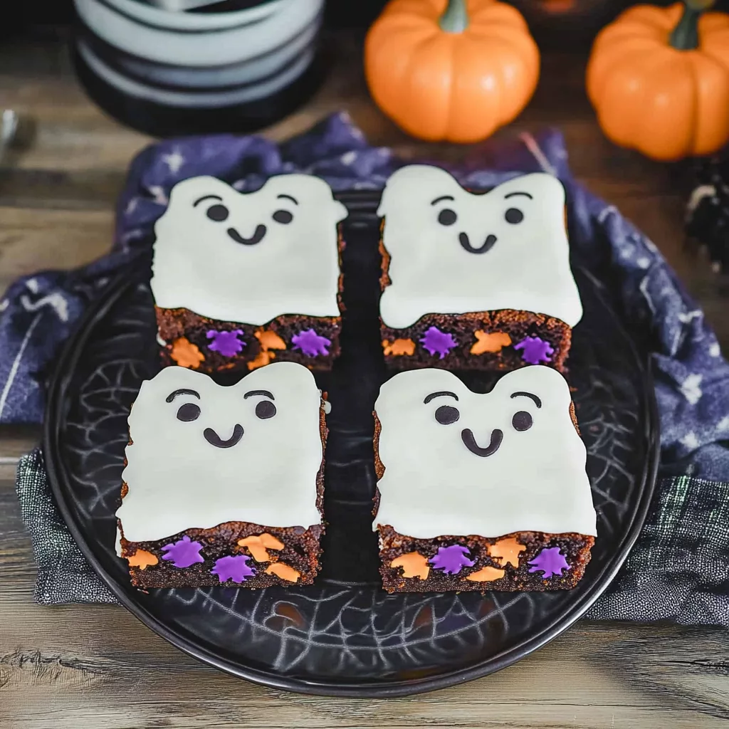 Halloween Ghost Brownies
