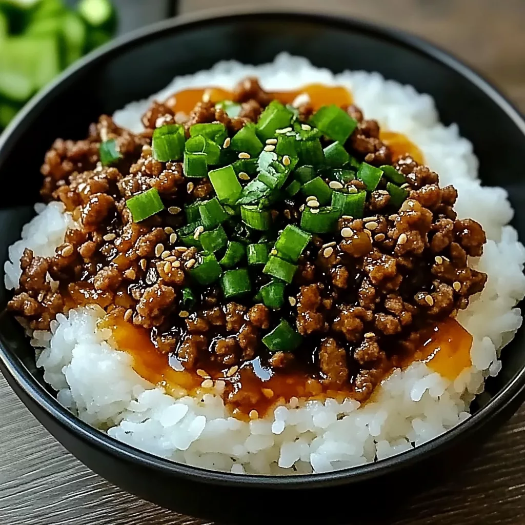 Korean Ground Beef Bowl