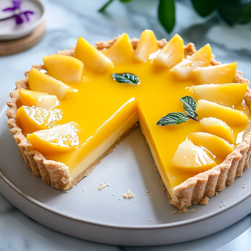 Mango Curd Tart