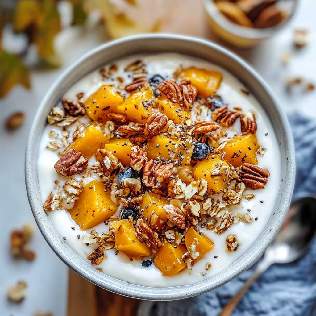 Maple Roasted Butternut Squash Yogurt Bowl