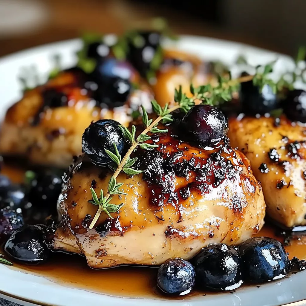 The Best Blueberry Thyme Chicken