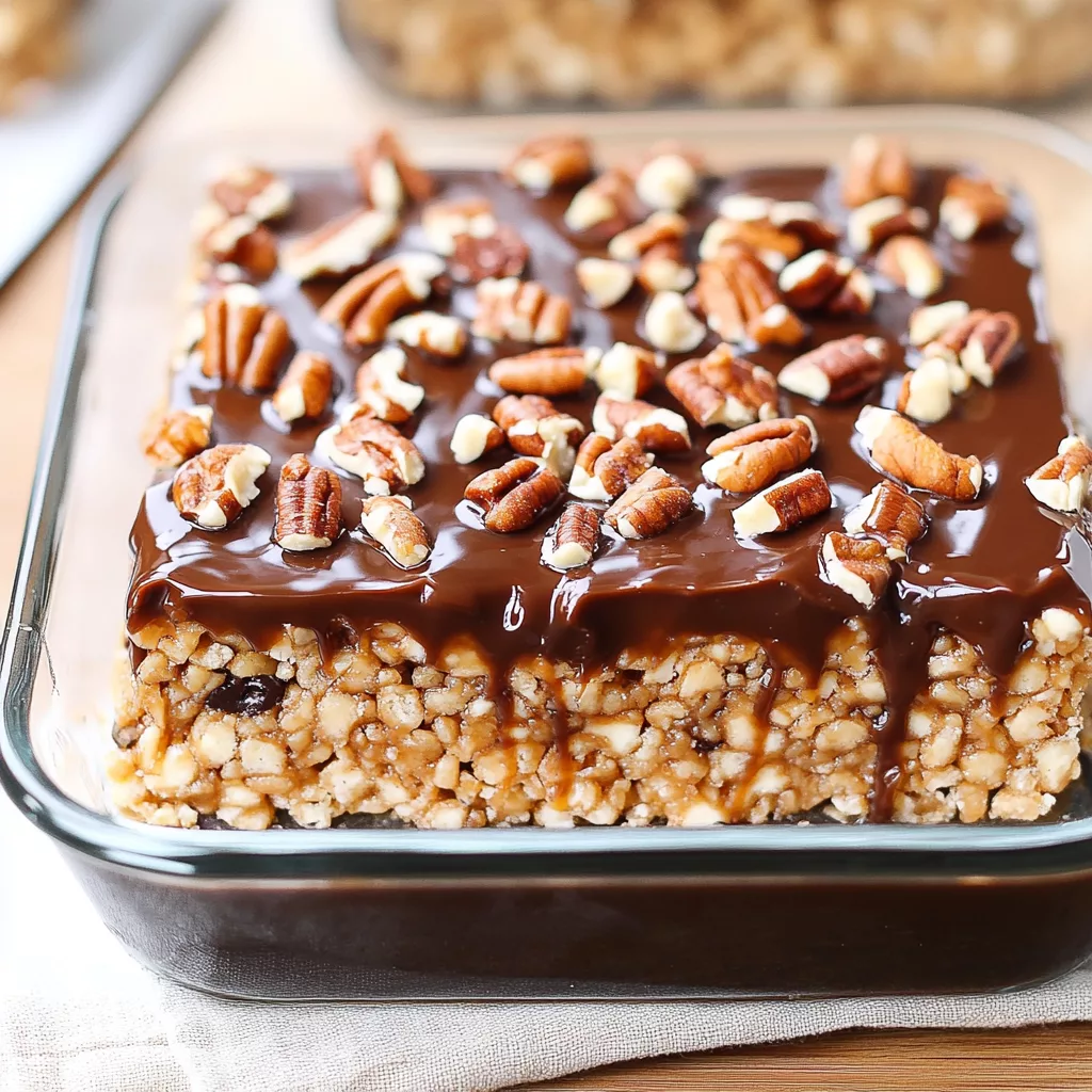Amazing Caramel Turtle Rice Krispie Treats You’ll Love