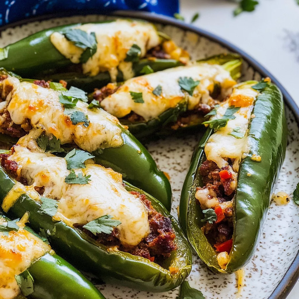 Cheese and Chorizo Stuffed Jalapeños