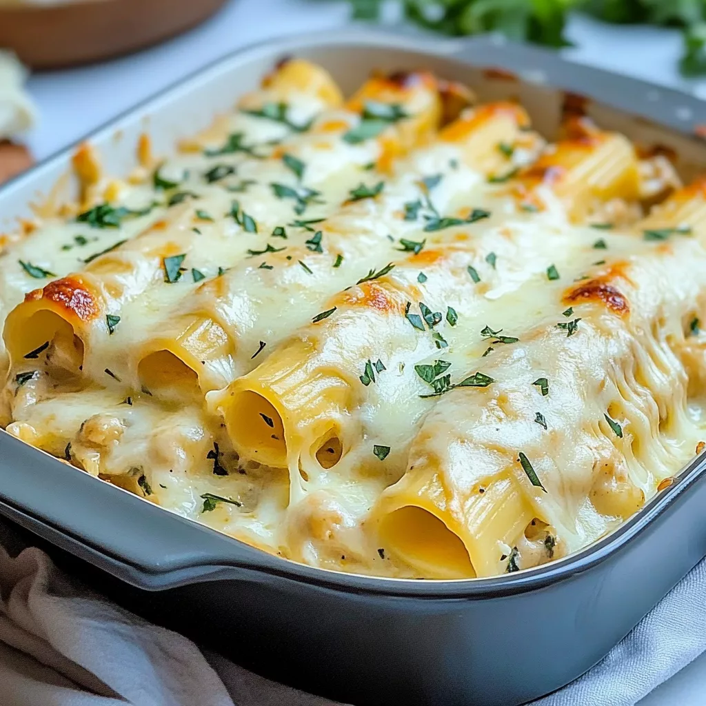 Chicken Manicotti Alfredo