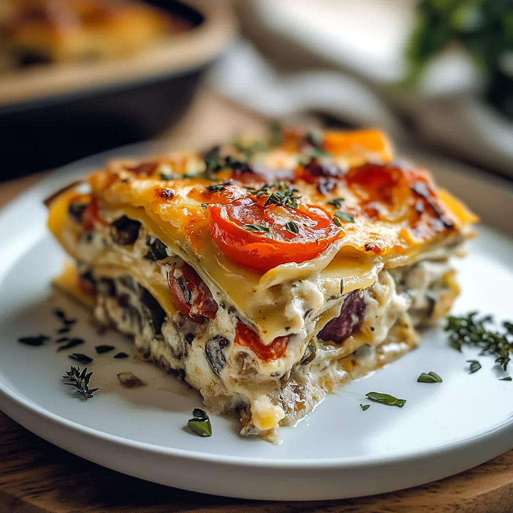 Loaded Veggie White Lasagna