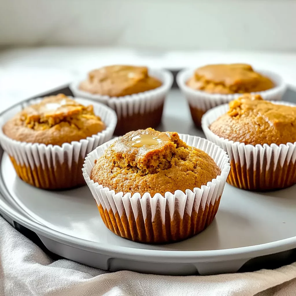 Moist Greek Yogurt Pumpkin Muffins