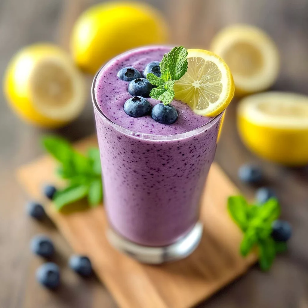 Refreshing Anti-Inflammatory Lemon-Blueberry Smoothie