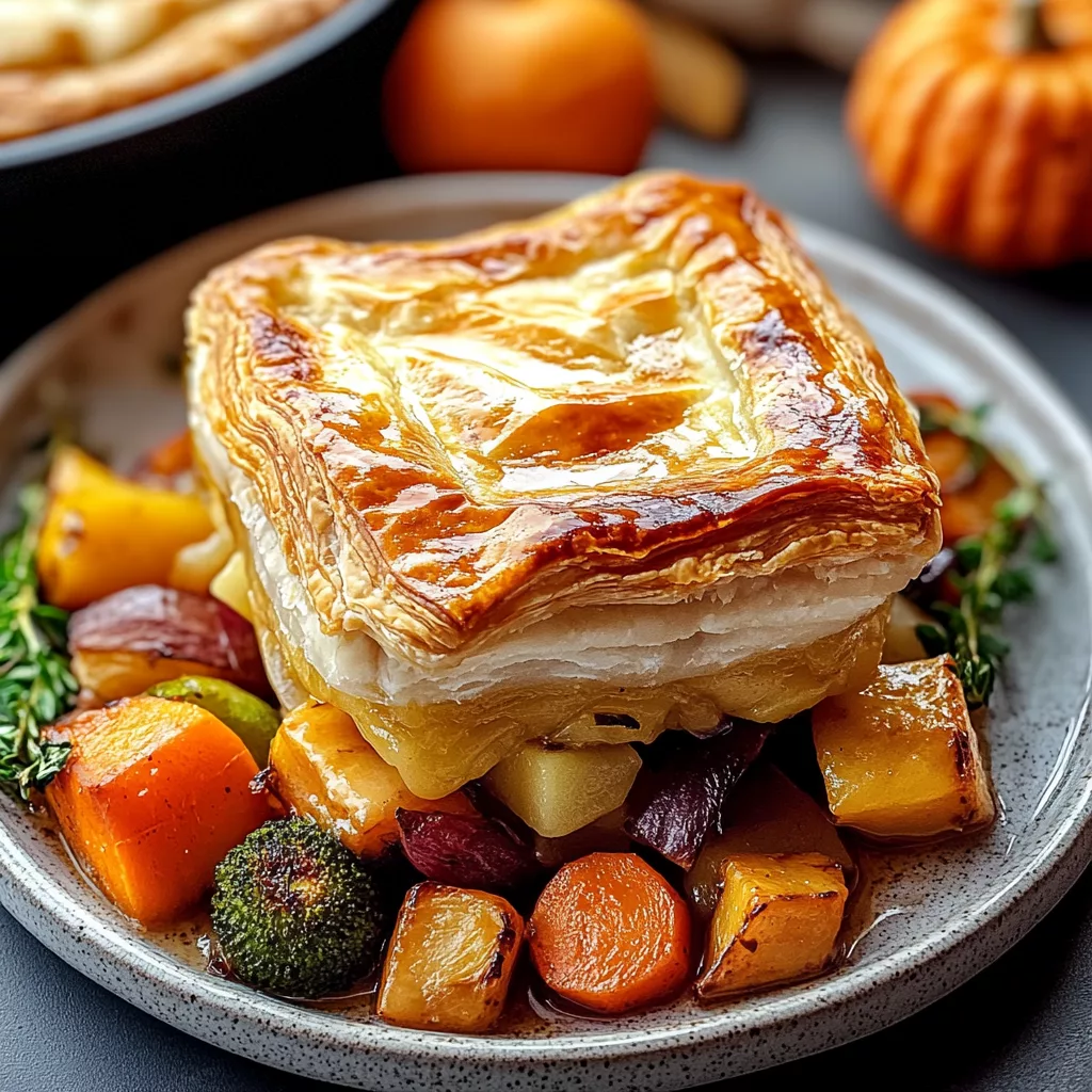 Roasted Autumn Vegetable Pot Pies