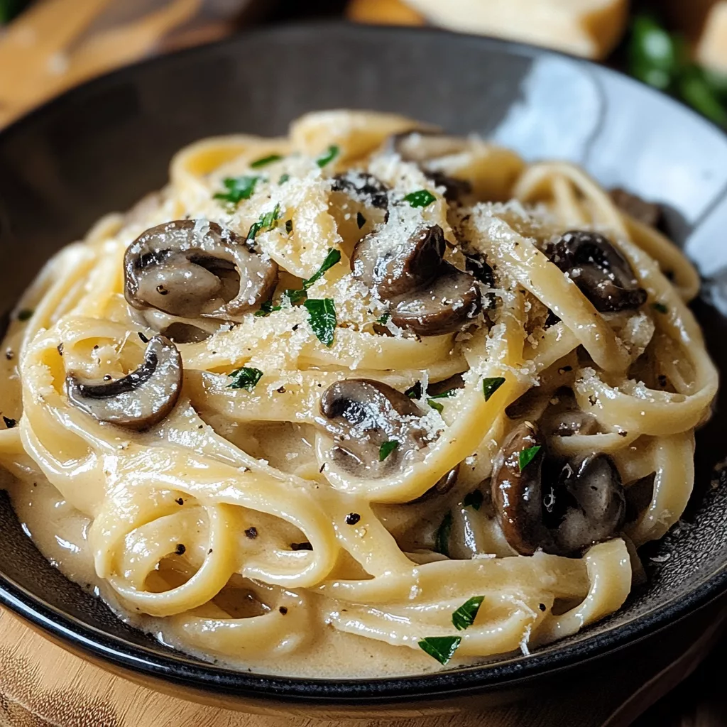 Caramelized Leek and Mushroom Gruyere Pasta