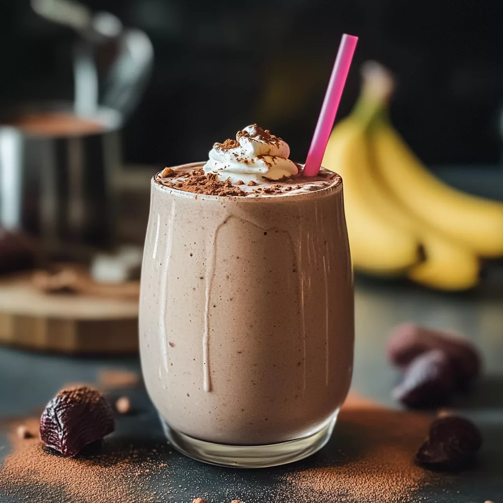 Chocolate Banana Oatmeal Smoothie