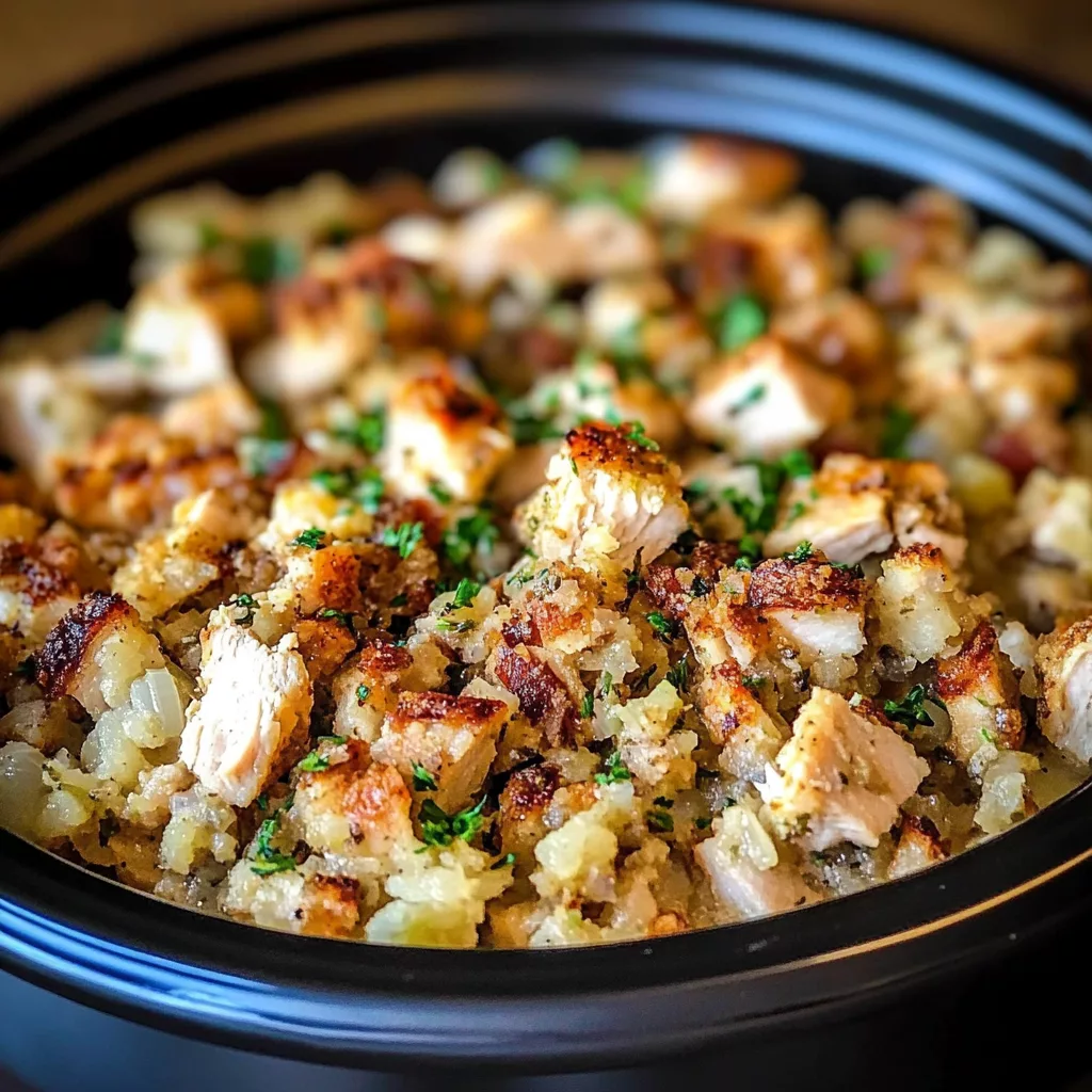 Crock Pot Chicken and Stuffing Dinner