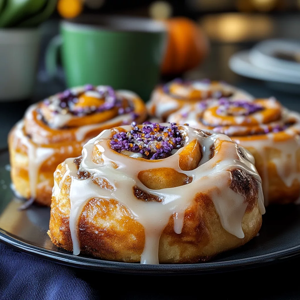 Halloween Cinnamon Rolls