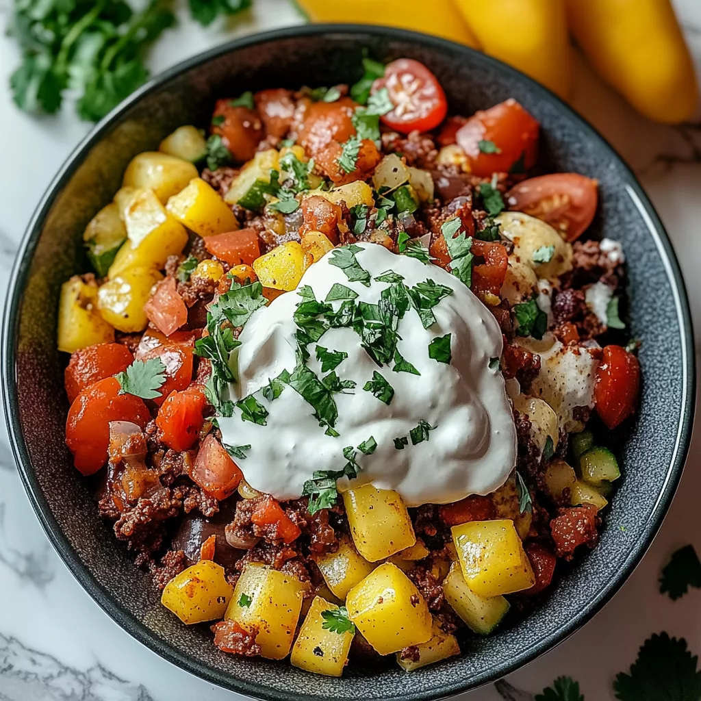 Loaded Potato Taco Bowl