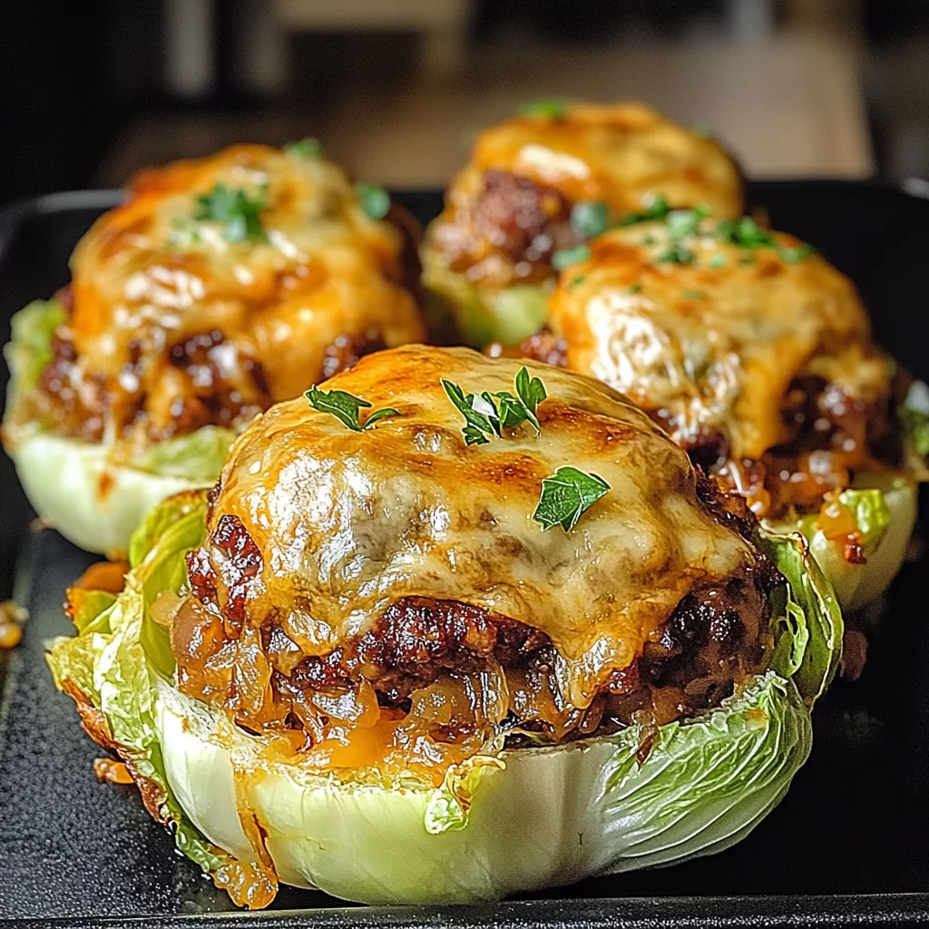 Oven-Baked Cabbage Burgers