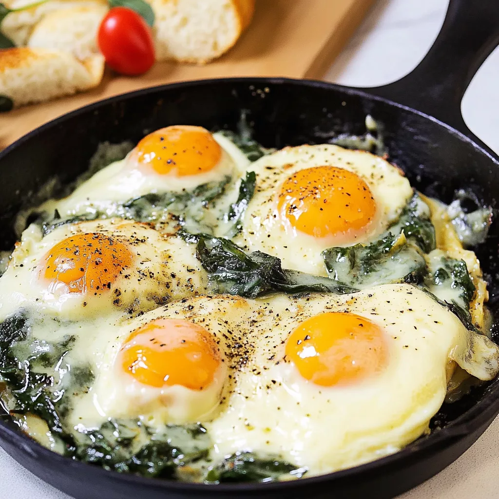 Baked Eggs Florentine