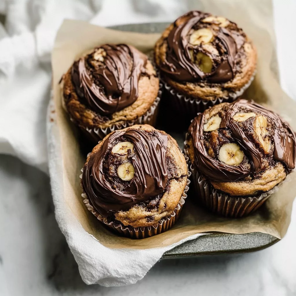 Banana Nutella Muffins