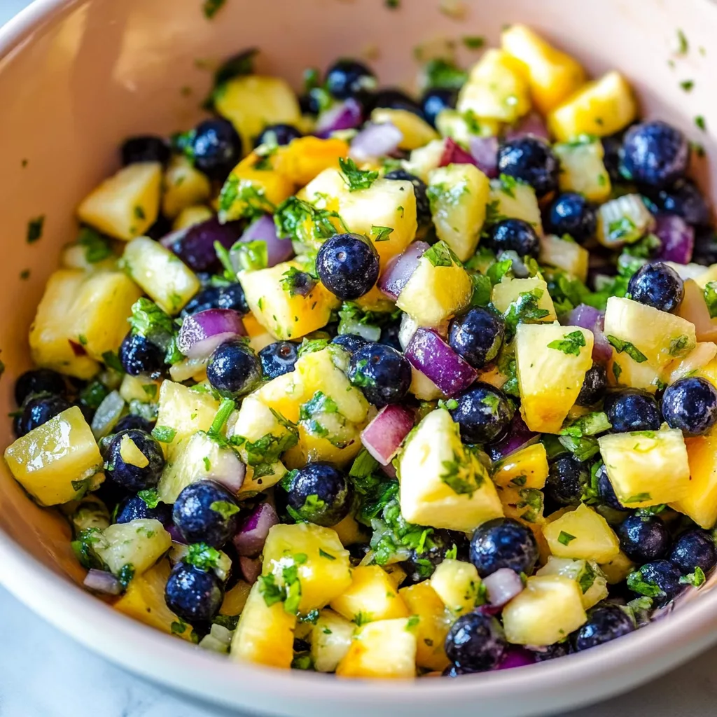 Blueberry Pineapple Fruit Salsa
