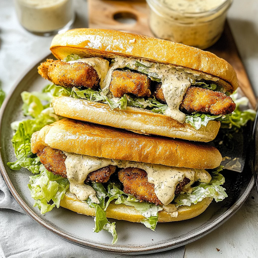 Chicken Caesar Sandwiches Recipe