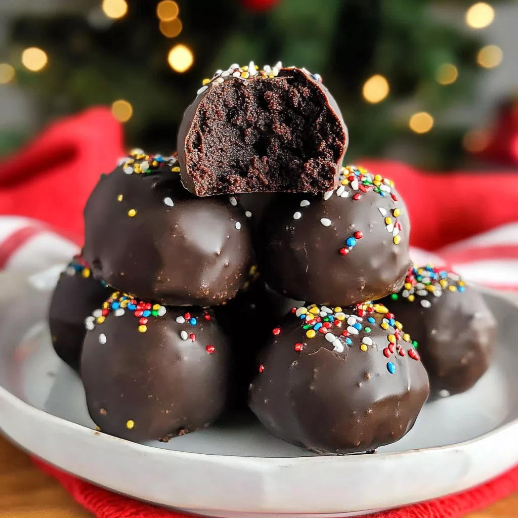 Christmas Brownie Truffles Recipe