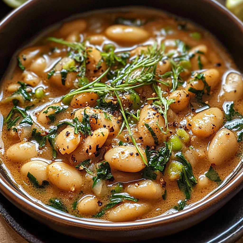 Creamy Miso Butter Beans