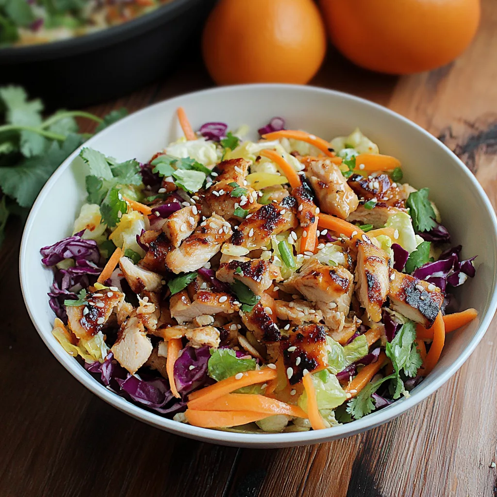 Healthy Sesame Chicken Chopped Salad