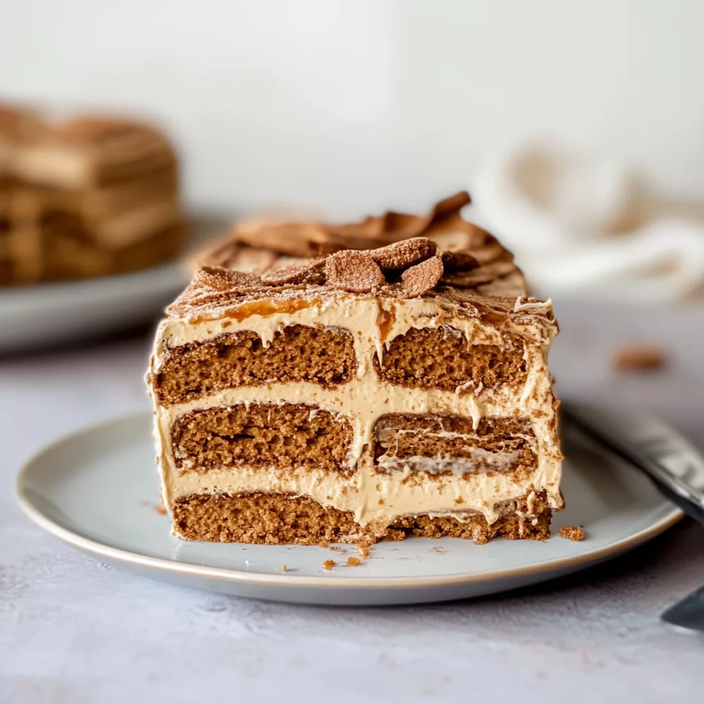 No-Bake Cookie Butter Icebox Cake (with Speculoos)