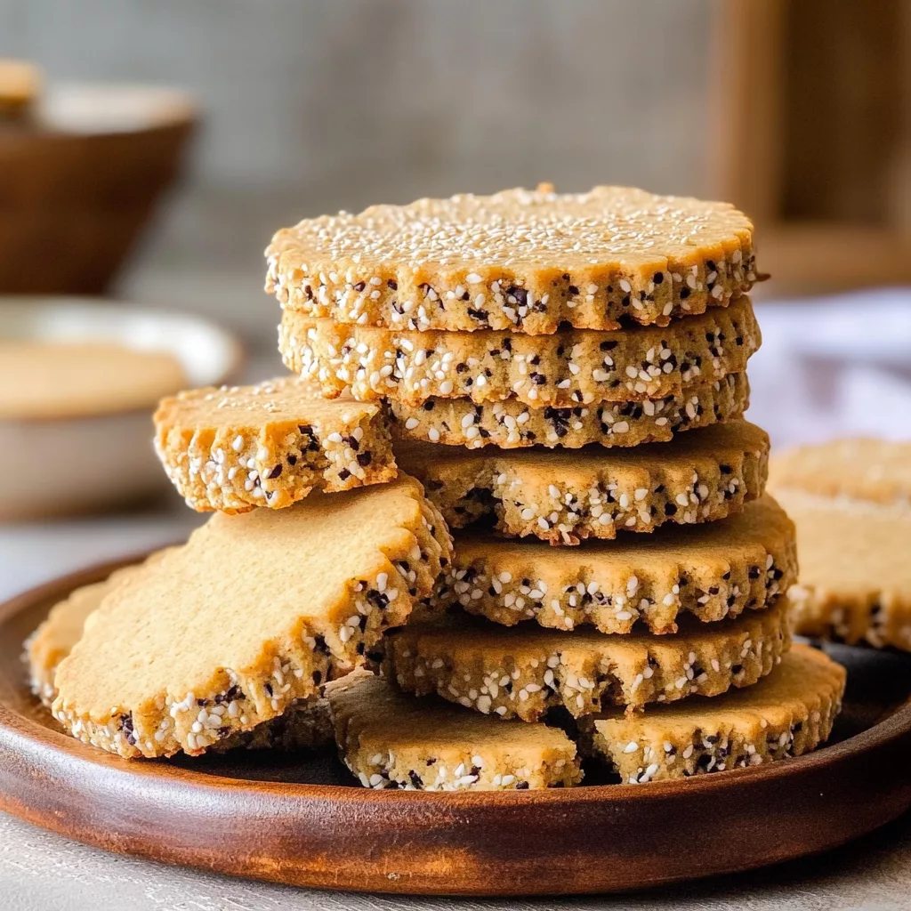 Tahini Shortbread Cookies