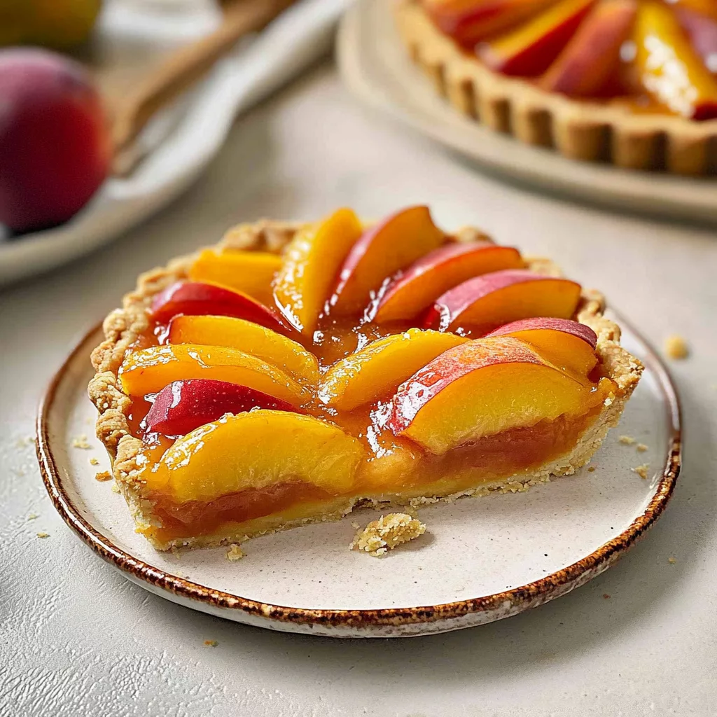 Vegan Peach Tart Recipe