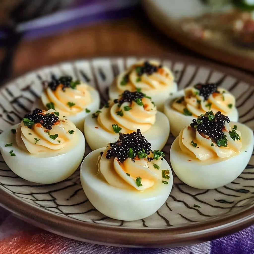 Caviar Deviled Eggs