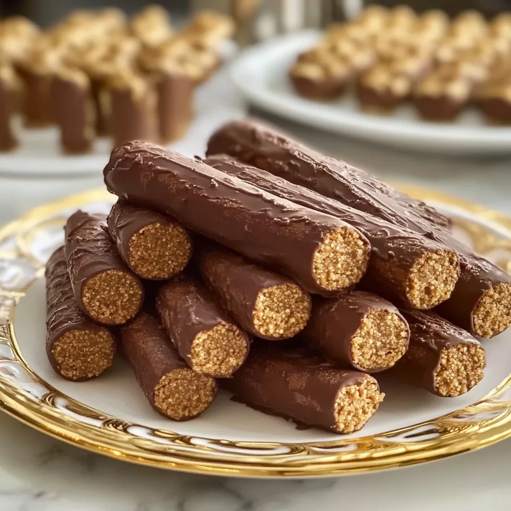 Chocolate Cigar Cookies (No Bake) Recipe