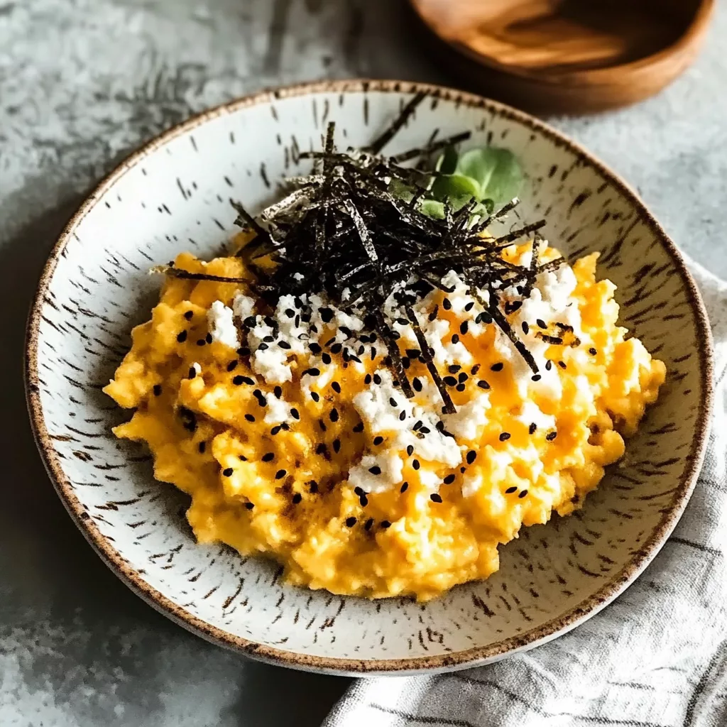 Creamy Miso Scrambled Eggs