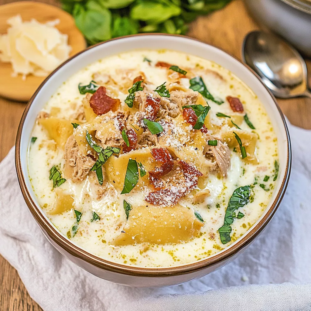 Crockpot White Lasagna Soup