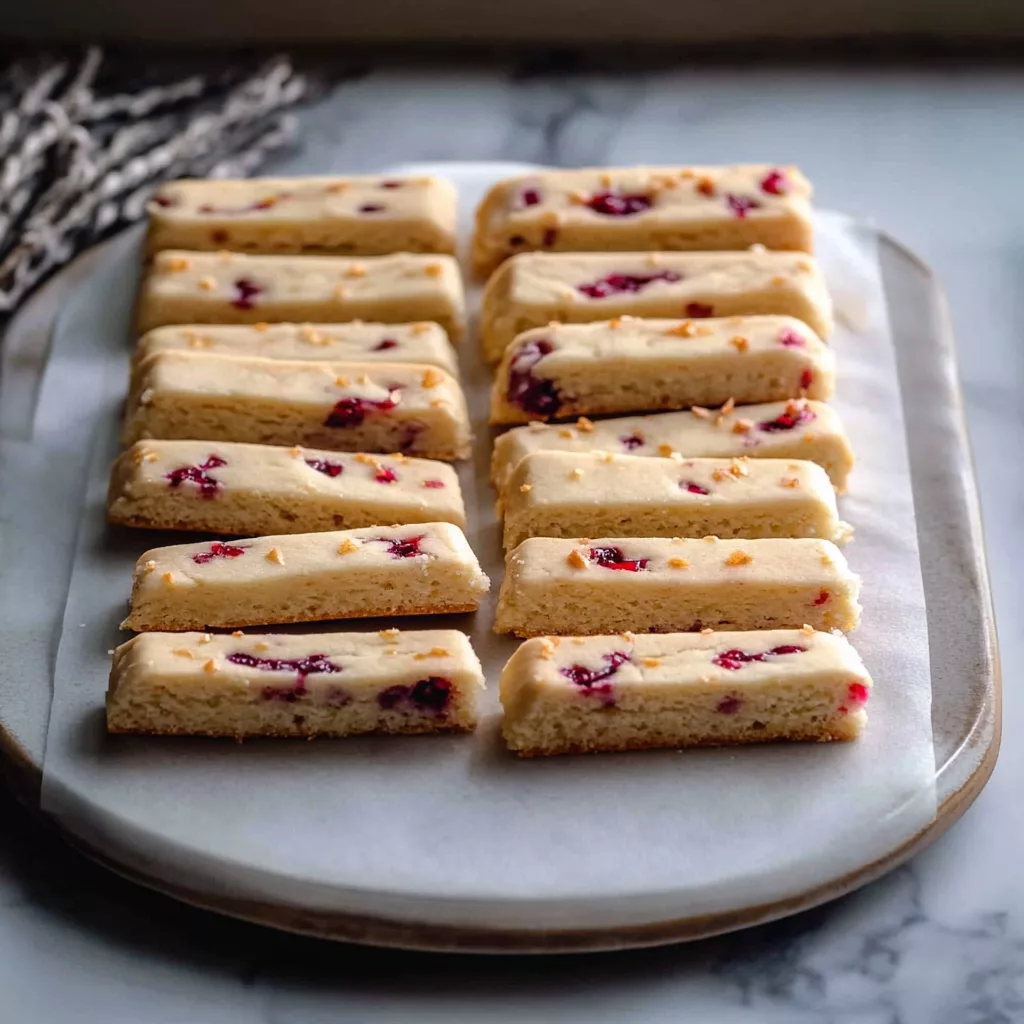 Orange Cranberry Shortbread Cookies Recipe