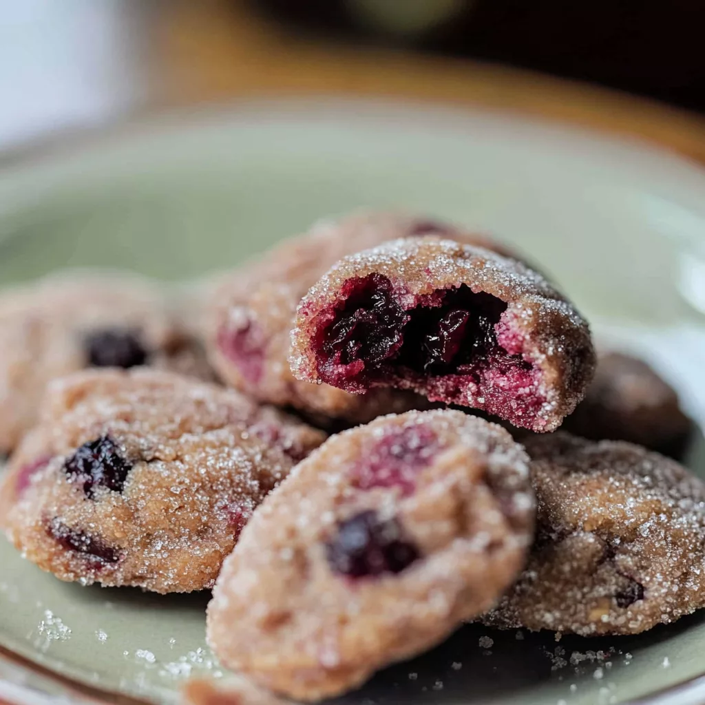 Sparkling Sugarplum Cranberry Cookies
