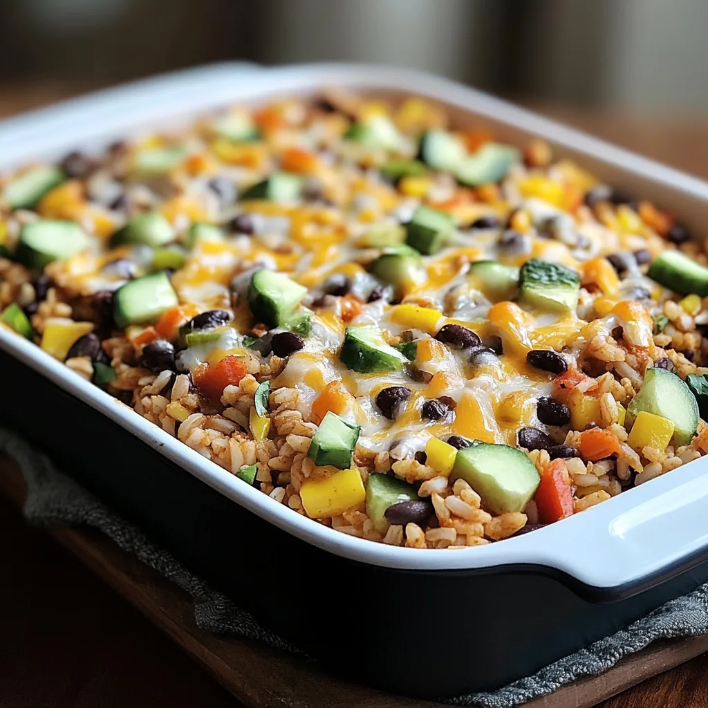 Brown Rice and Black Bean Casserole